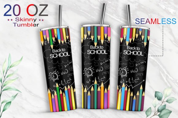 20oz Tumbler Back to School Sublimation Graphics