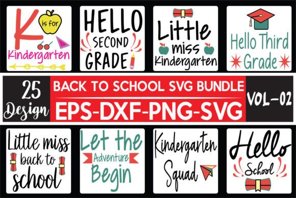 25 Back to School SVG Bundle