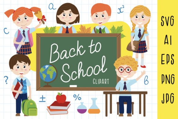 Back to School Clipart, Student Clipart