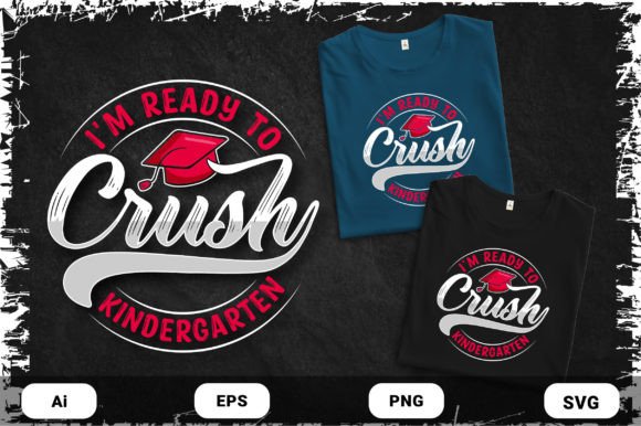 Back to School Kindergarten T-shirt SVG Graphics