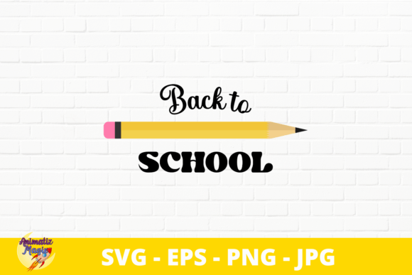 Back to School - Pencil Graphics and Print Templates