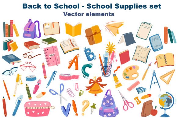 Back to School - School Supplies Set