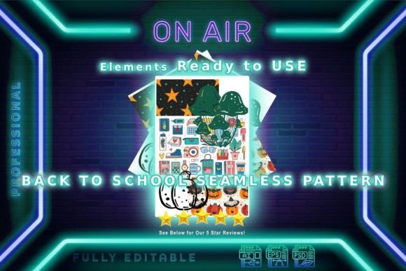 Back to School Seamless Pattern