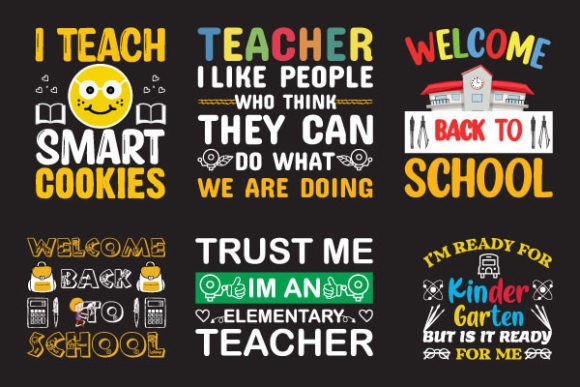 Back to School Shirt Design Bundles: Graphics & T-Shirt Designs