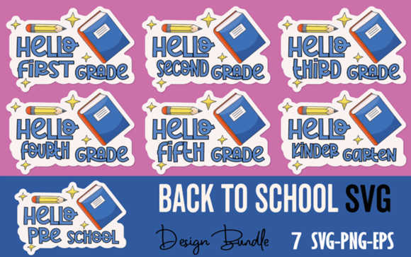 Back to School SVG Sublimation Bundle