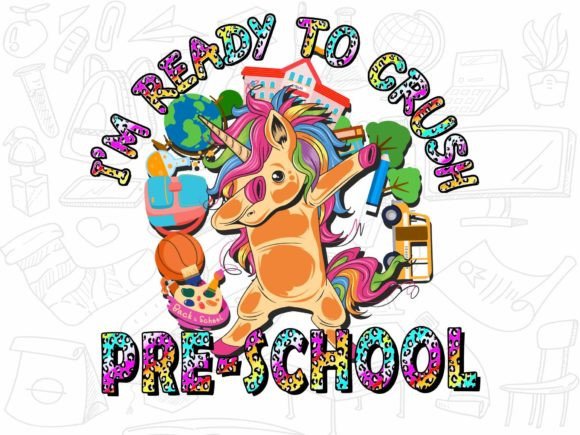 Back to School Unicorn Sublimation