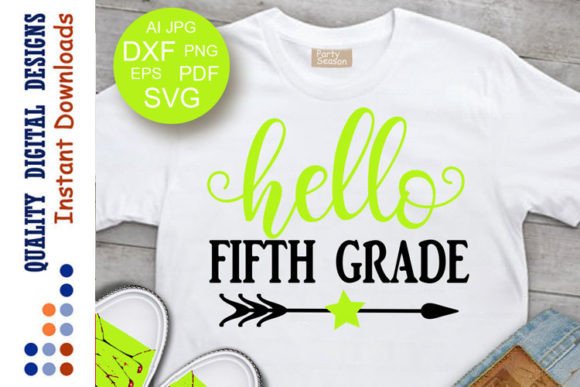 Hello Fifth Grade Back to School Shirt
