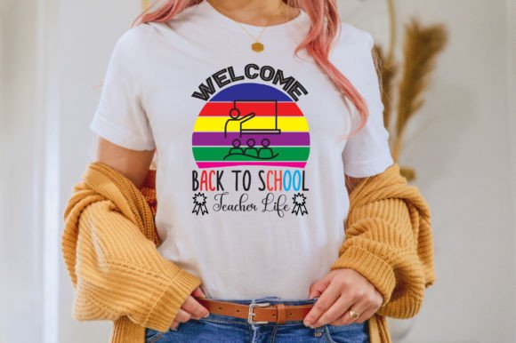 Welcome Back to School Teacher Life Svg Graphics